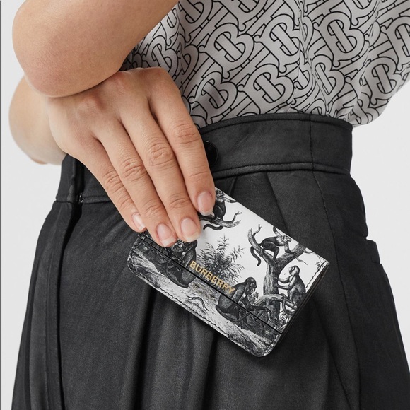 Burberry black and white monkey print jody bag - Picture 7 of 8